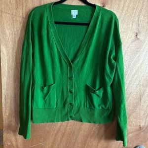 Kelly Green cardigan